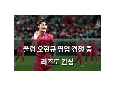풀럼 오현규 영입 경쟁 중 리즈도 관심