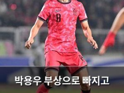 박용우 부상으로 빠지고 황희찬 합류한 한국 대표팀 구성