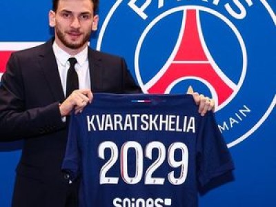 PSG 크바라츠헬리아 2029년까지 계약 체결