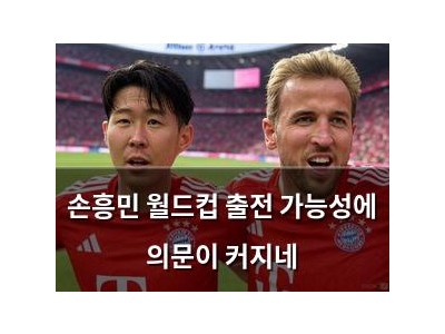 손흥민 월드컵 출전 가능성에 의문이 커지네