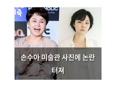 손수아 미술관 사진에 논란 터져