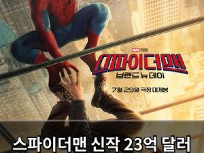 스파이더맨 신작 23억 달러 흥행 기록 깨며 타이타닉 넘어서